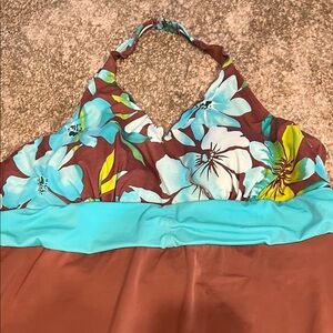 Tropical Escape One Piece Swimsuit Womens 20 Swim Dress